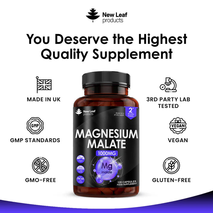 New Leaf Magnesium Malate Capsules (120)