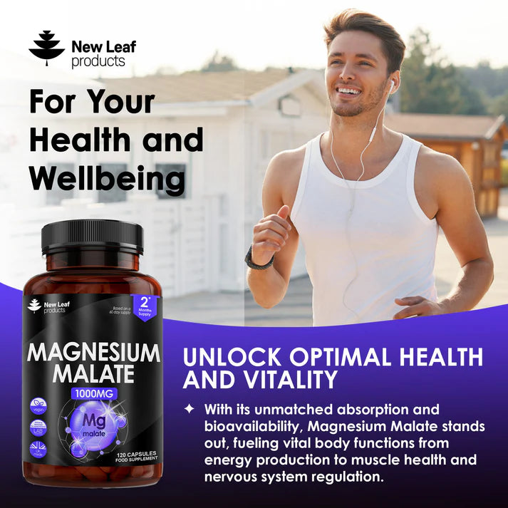New Leaf Magnesium Malate Capsules (120)