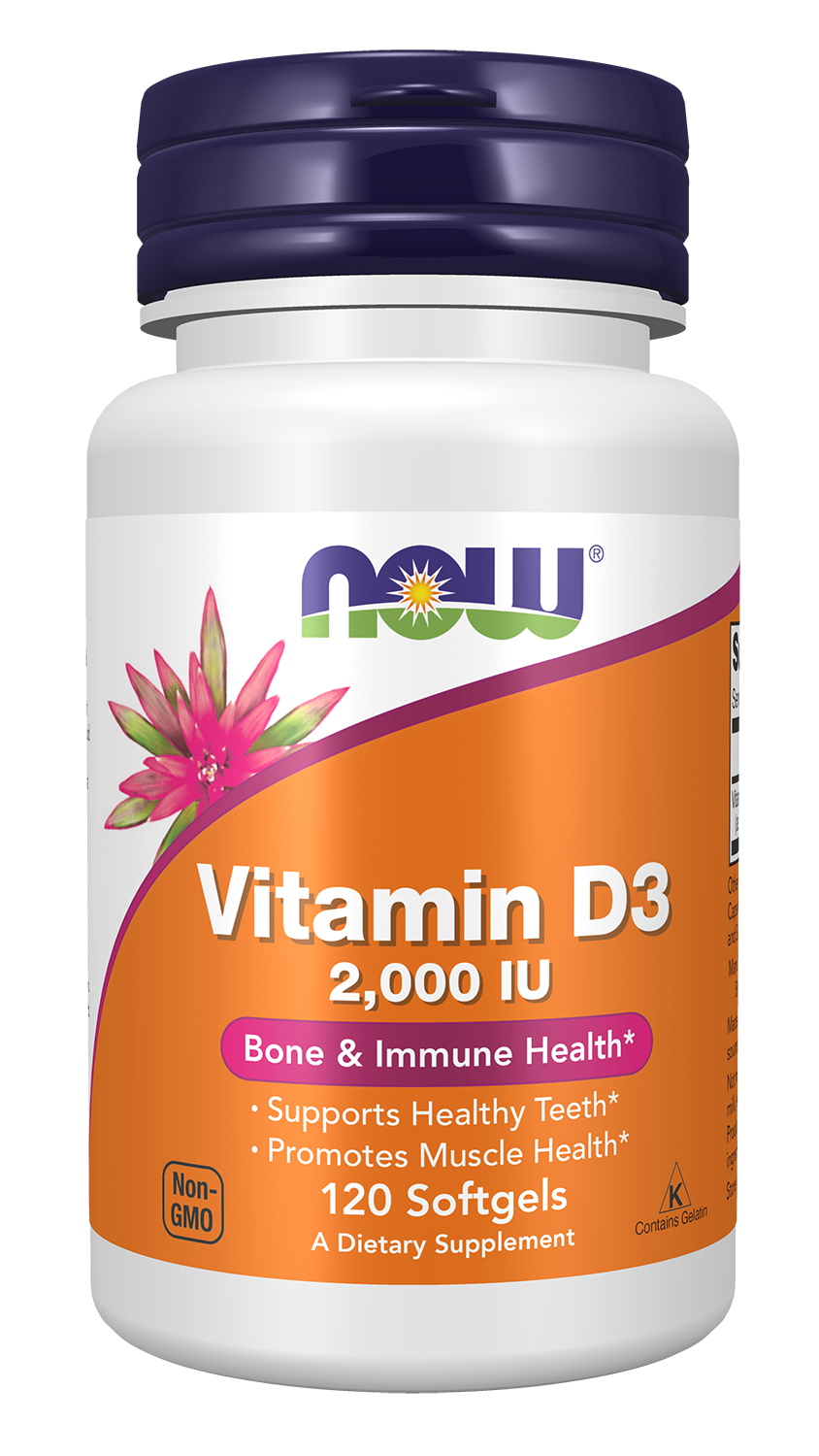 NOW Foods Vitamin D-3 2000 IU (120)