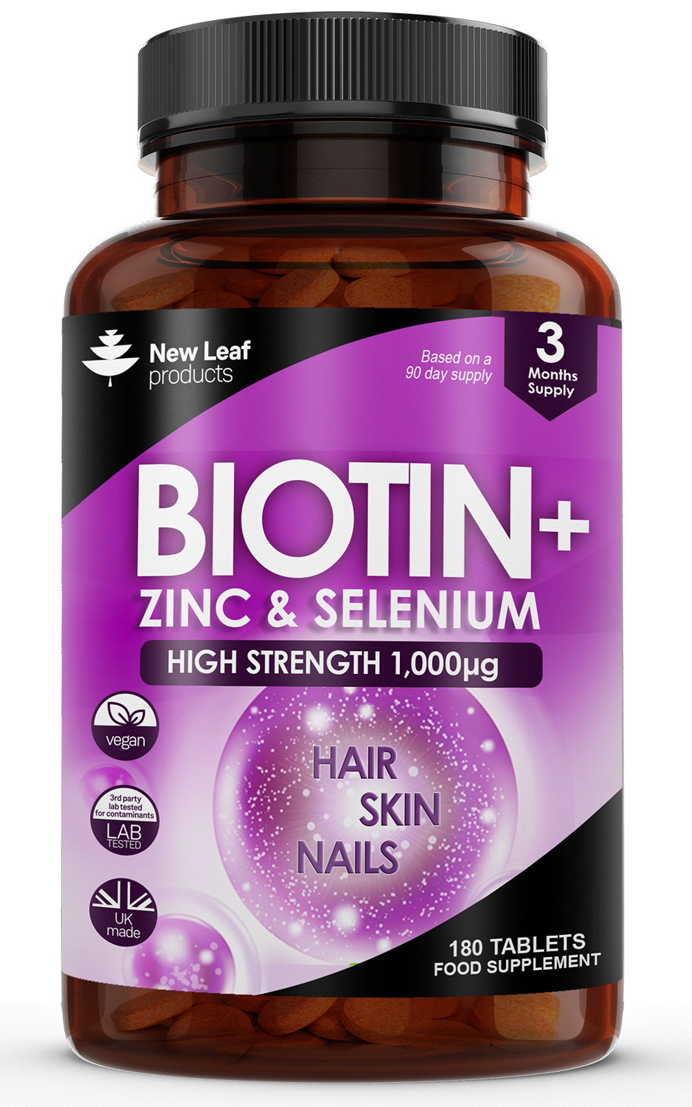 New Leaf Biotin 1000mcg (180)