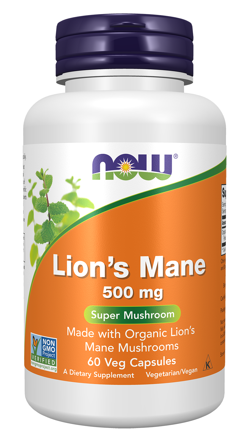 NOW Foods Organic Lion's Mane Mushroom (60)