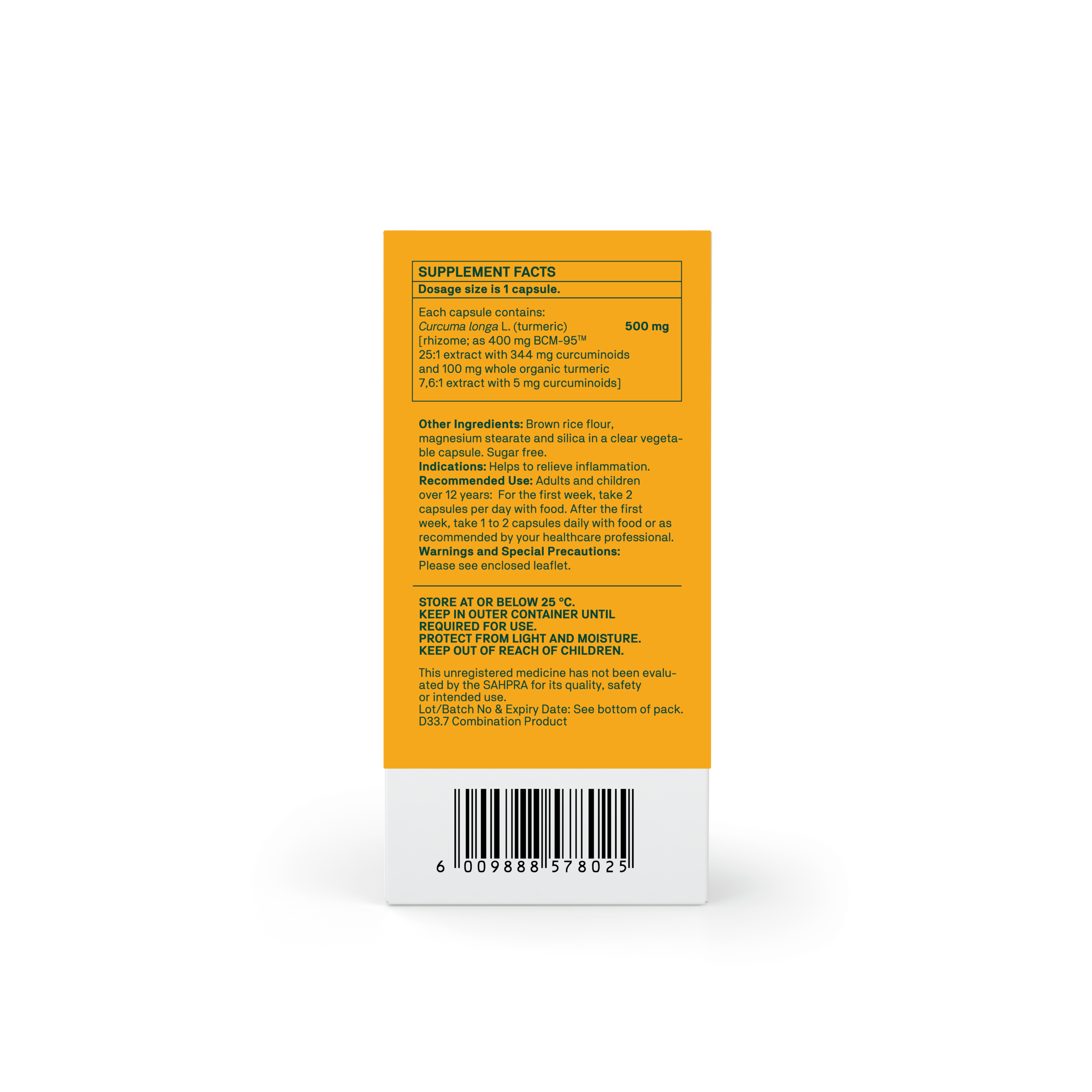 Natroceutics Curcumin Complete (30) back label