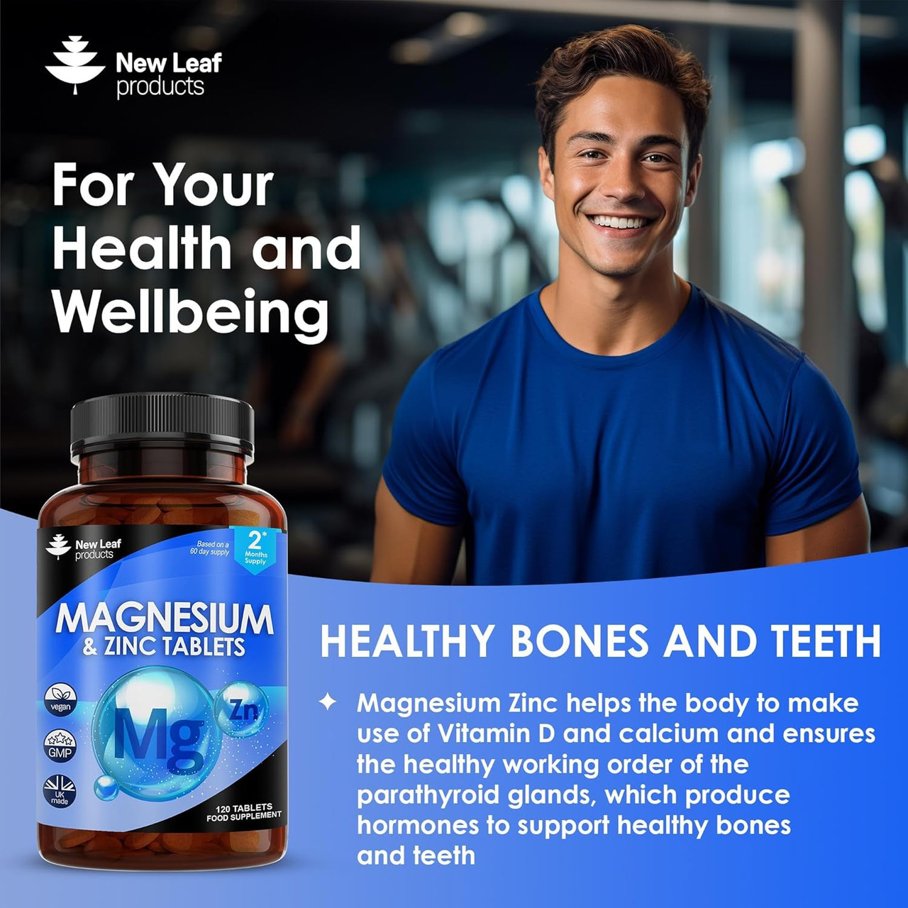 New Leaf Magnesium & Zinc (120)