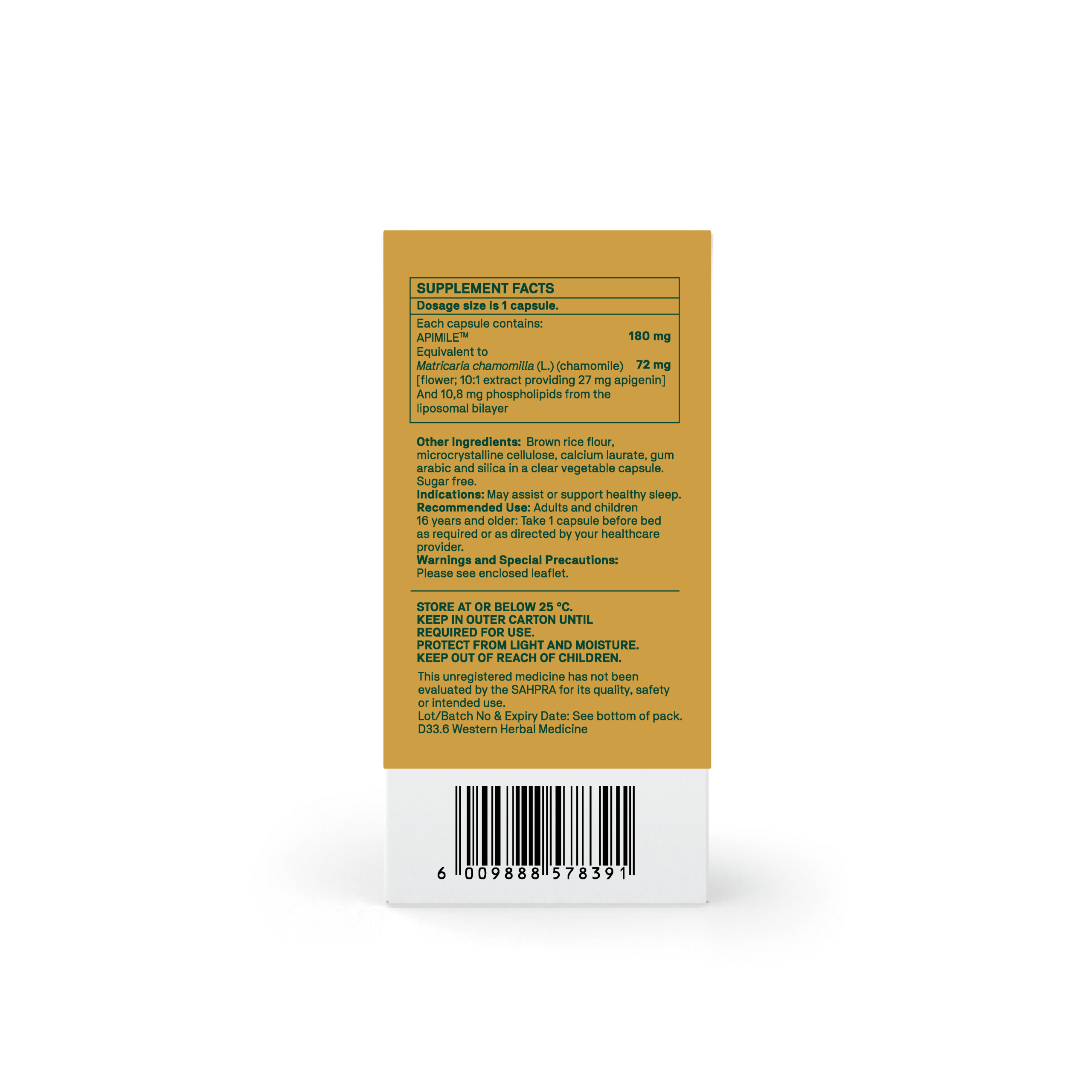 Natroceutics Apimile Bioactive back label