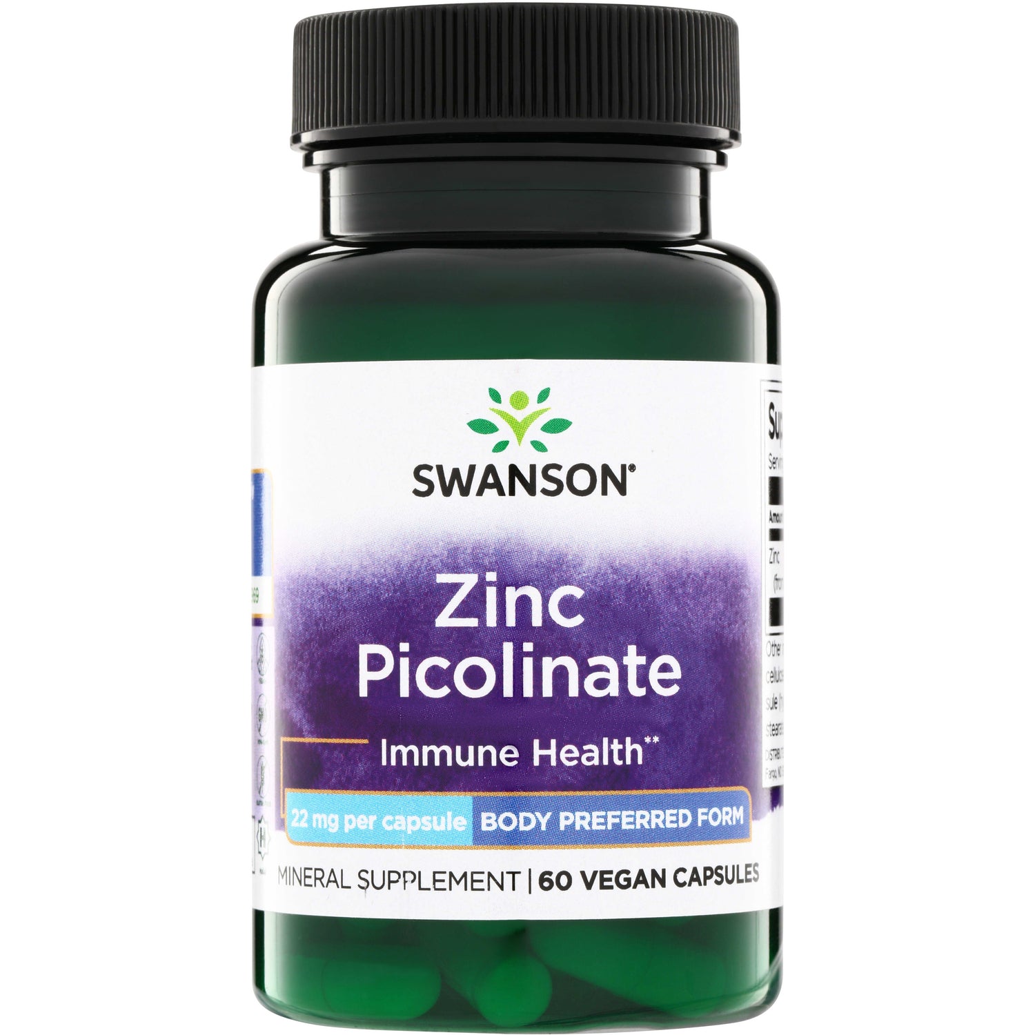 Swanson Zinc Picolinate 22mg (60)