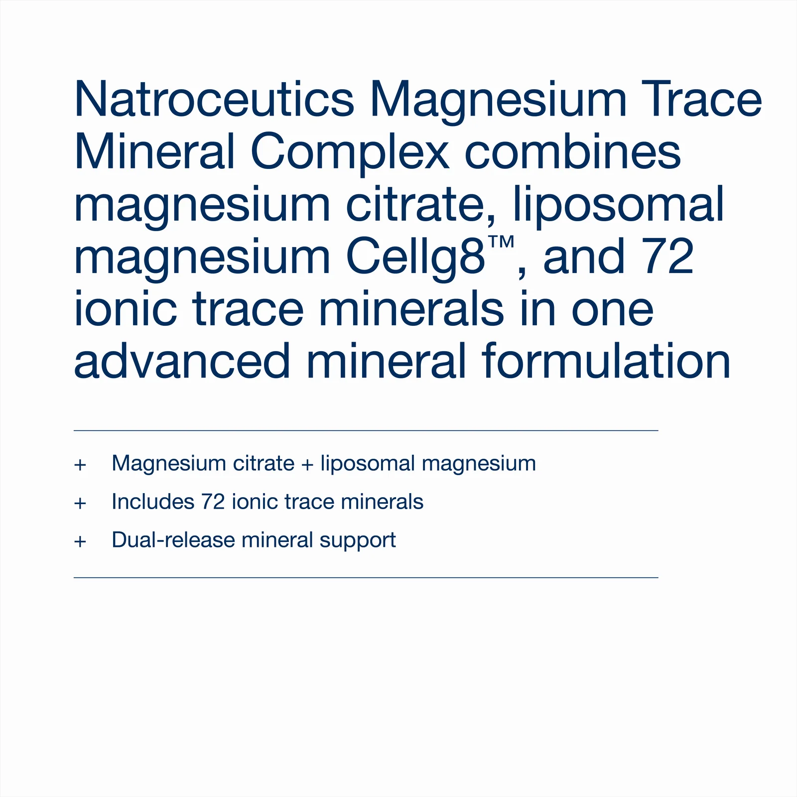 Natroceutics Magnesium Trace Mineral Complex