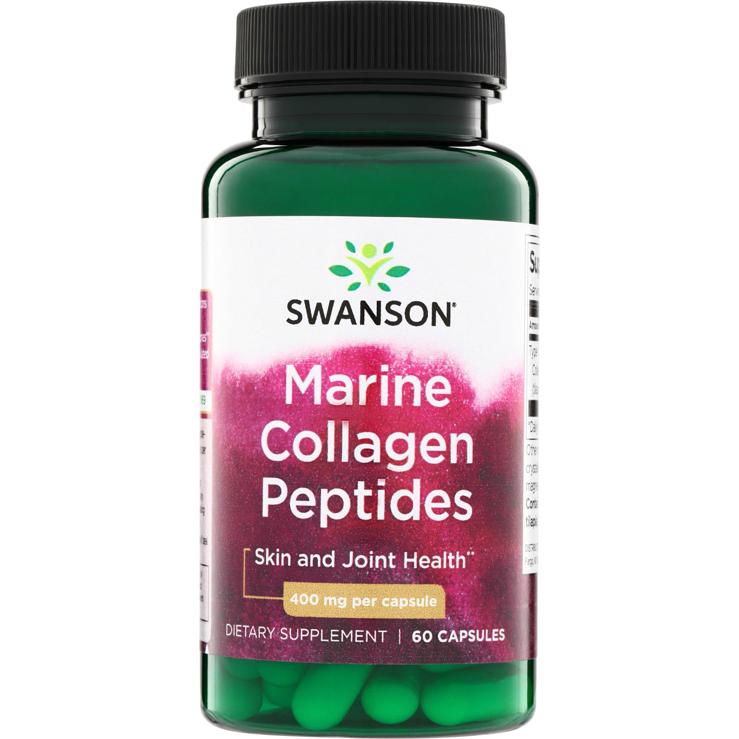 Swanson Type I Marine Collagen 400mg (60)