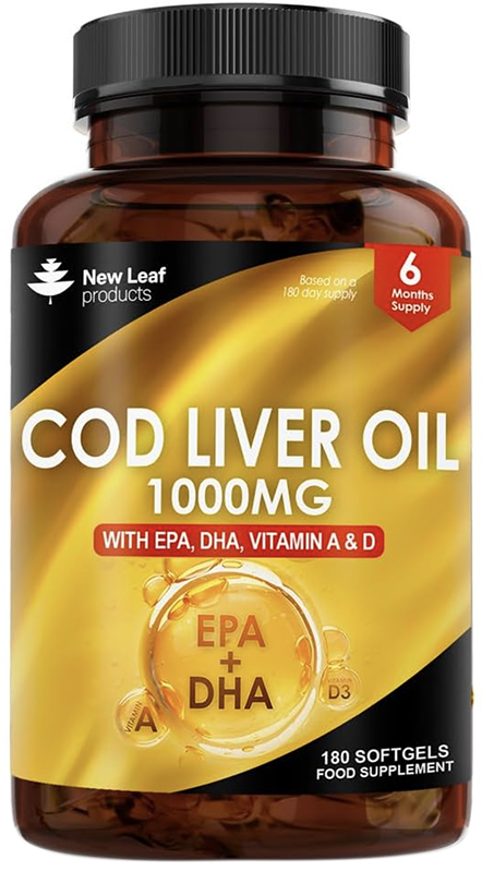 New Leaf Cod Liver Oil Softgels (180)