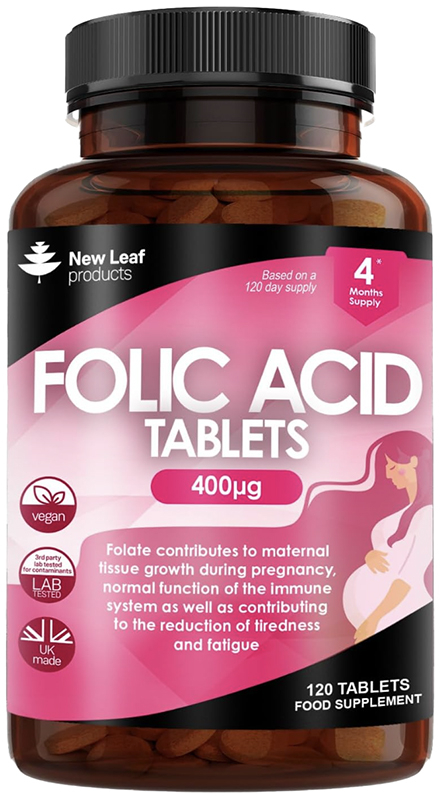 New Leaf Folic Acid Tablets (120)