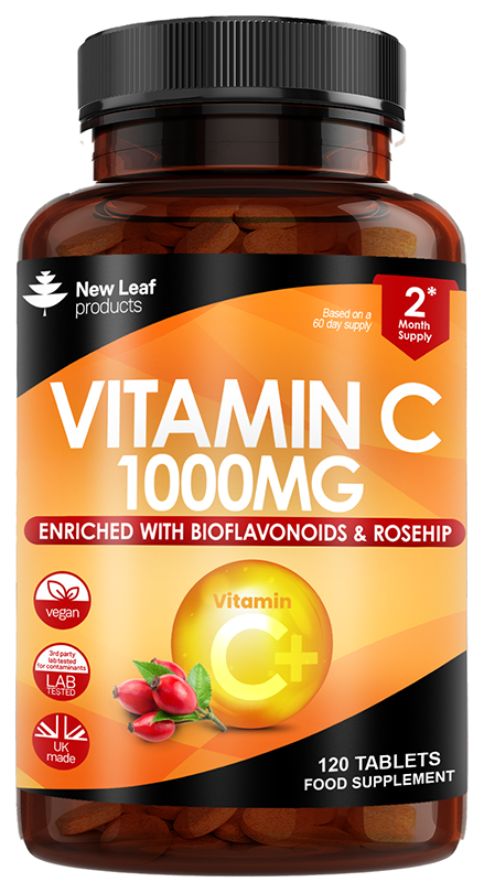 New Leaf Vitamin C + Bioflavonoids & Rosehip (120)