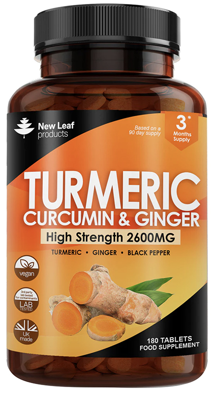 New Leaf Turmeric Curcumin & Ginger (180)