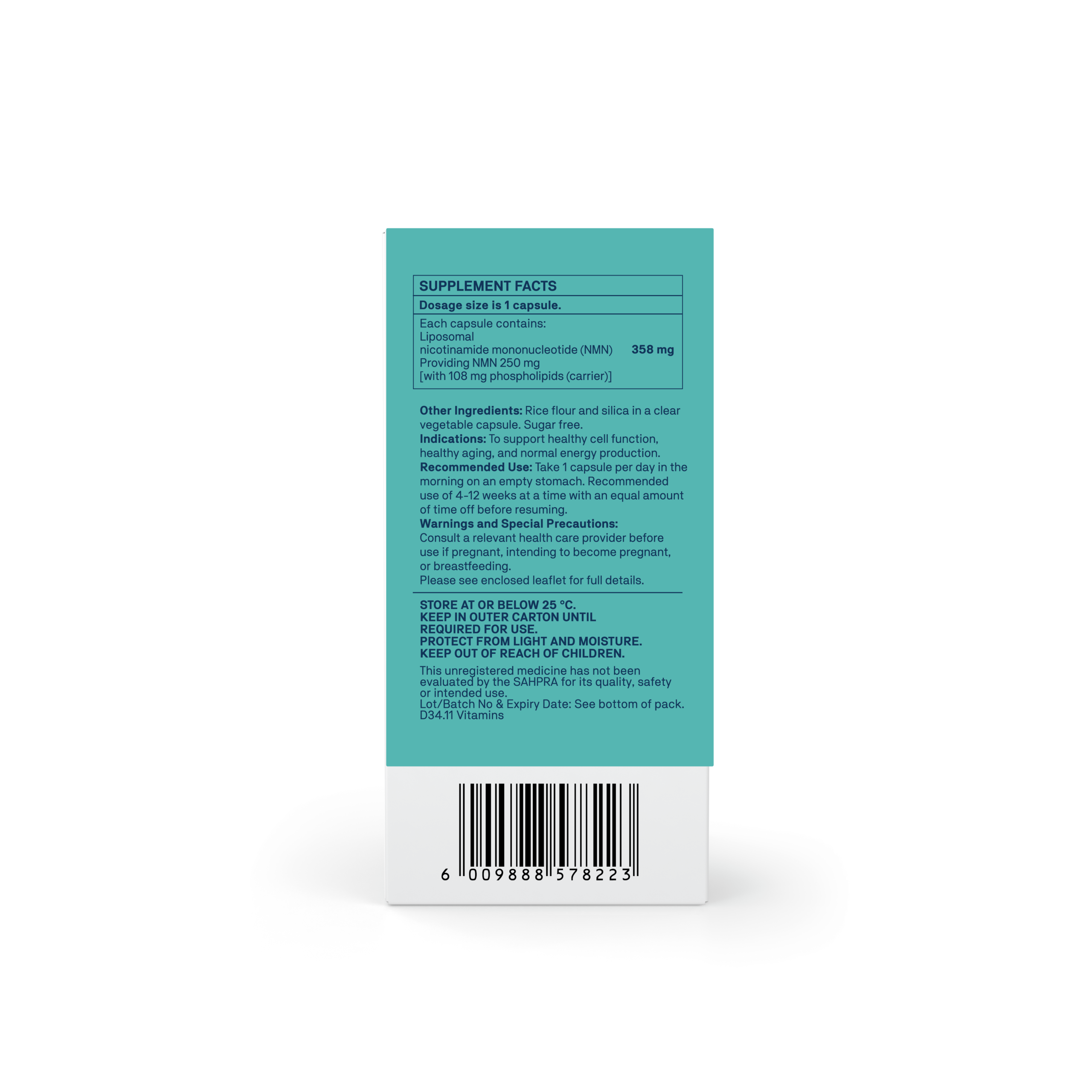Natroceutics NMN Advanced back label
